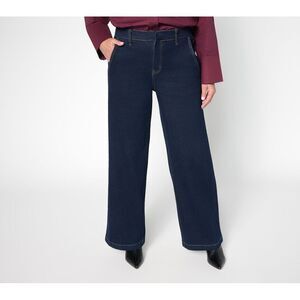 RM Studio x Rebecca Minkoff Women's Petite Pants 10P Luxe Trouser Blue A710620